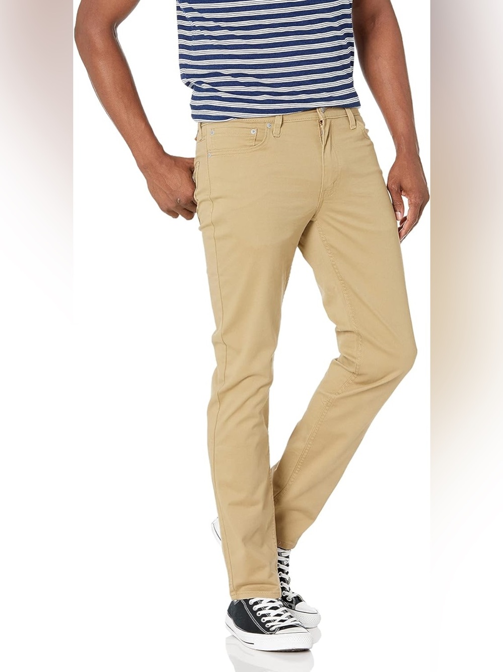 Levis 511 Slim Fit Pants Mens 36x32 Tan Khaki Twill Chino Trousers